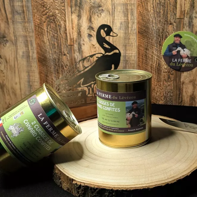 <div>2 Cuisses de Canard Confites - LA FERME du Lévézou | Qualité & Terroir  </div>