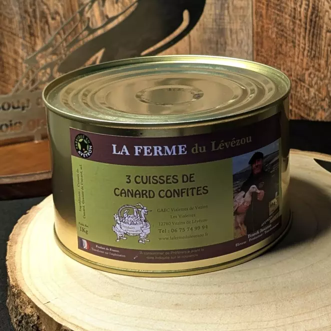 <div>3 Cuisses de Canard Confites - LA FERME du Lévézou | Artisanal & Local  </div>