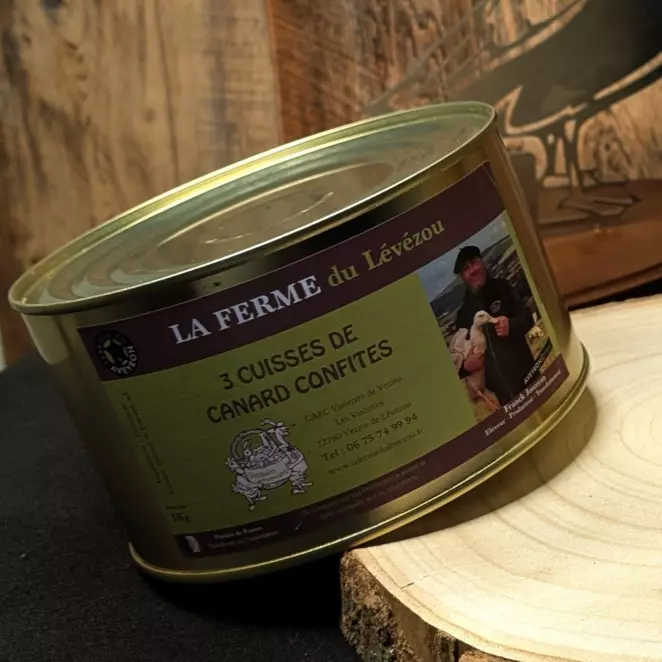 <div>3 Cuisses de Canard Confites - LA FERME du Lévézou | Artisanal & Local  </div>