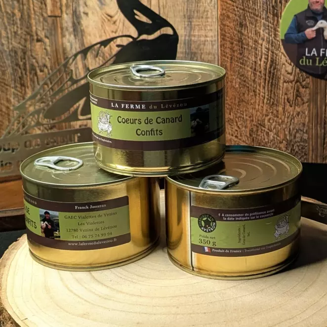 <div>Cœurs de Canard Confits - Ferme du Lévézou | Artisanal & Local  </div>