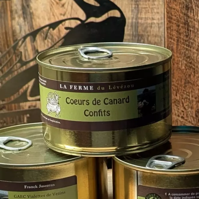 <div>Cœurs de Canard Confits - Ferme du Lévézou | Artisanal & Local  </div>