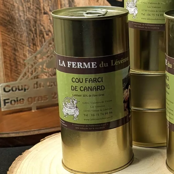 <div>Cou Farci de Canard au Foie Gras (35%) - LA FERME du Lévézou | Artisanal & Raffiné  </div>