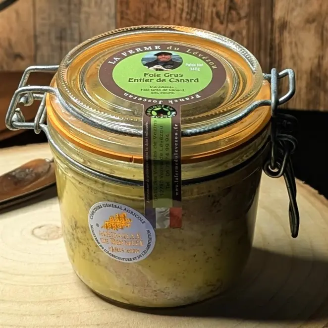 <div>Foie Gras de Canard Entier 340G - Médaillé & Artisanal | LA FERME du Lévézou</div>