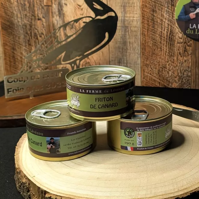 <div>Friton de Canard Artisanal - Ferme du Lévézou | Terroir & Qualité  </div>