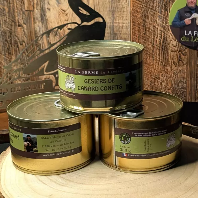 <div>Gésiers de Canard Confits - Ferme du Lévézou | Artisanal & Local  </div>