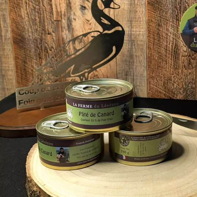 <div>Pâté de Canard au Foie Gras (35%) - LA FERME du Lévézou | Artisanal & Local  </div>