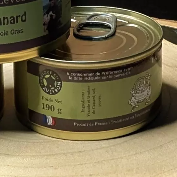 <div>Pâté de Canard au Foie Gras (35%) - LA FERME du Lévézou | Artisanal & Local  </div>