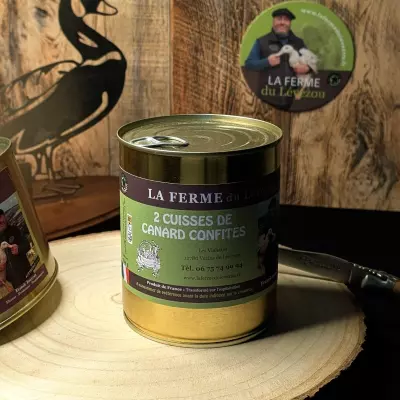 2 Cuisses de Canard Confites - LA FERME du Lévézou | Qualité & Terroir 